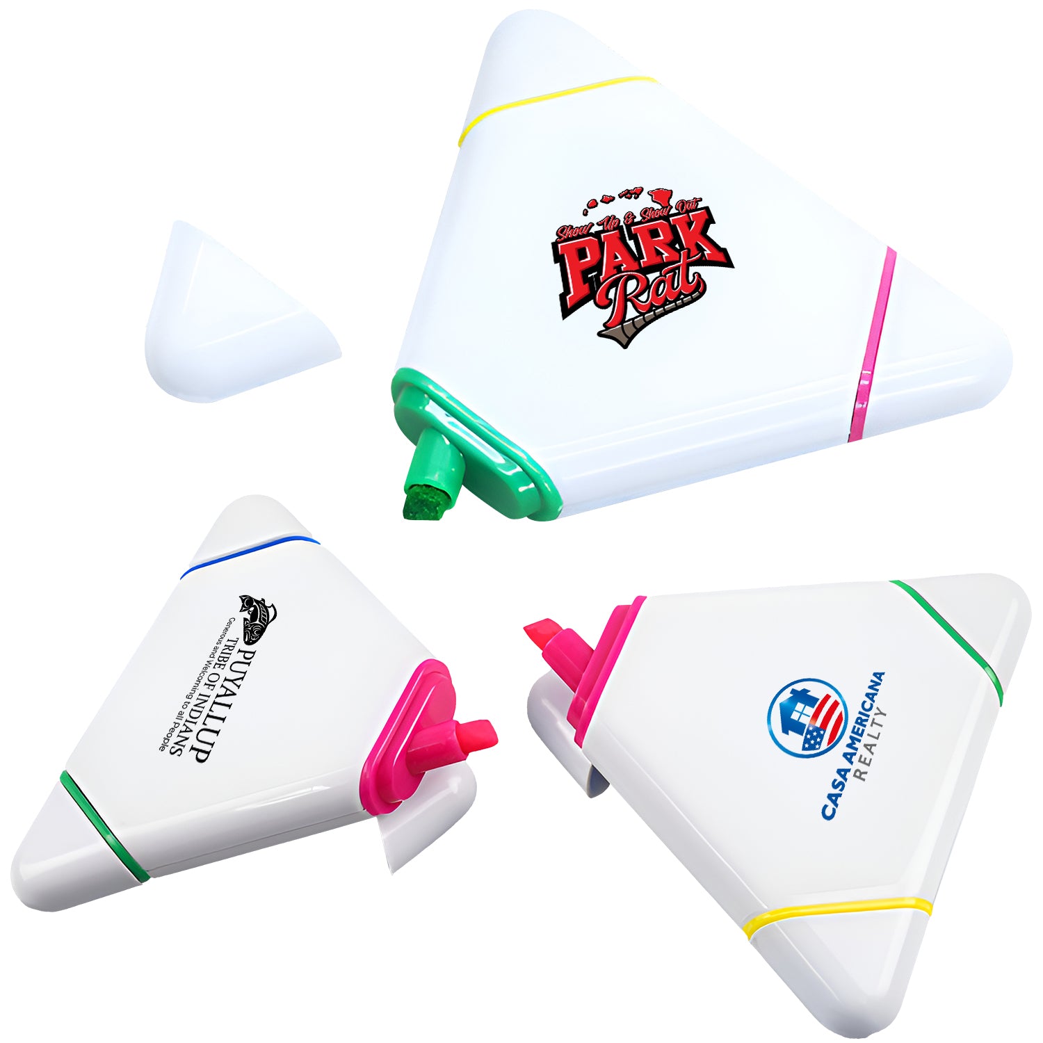 Custom Branded Promotional Triangle Highlighter Pens with Your Logo