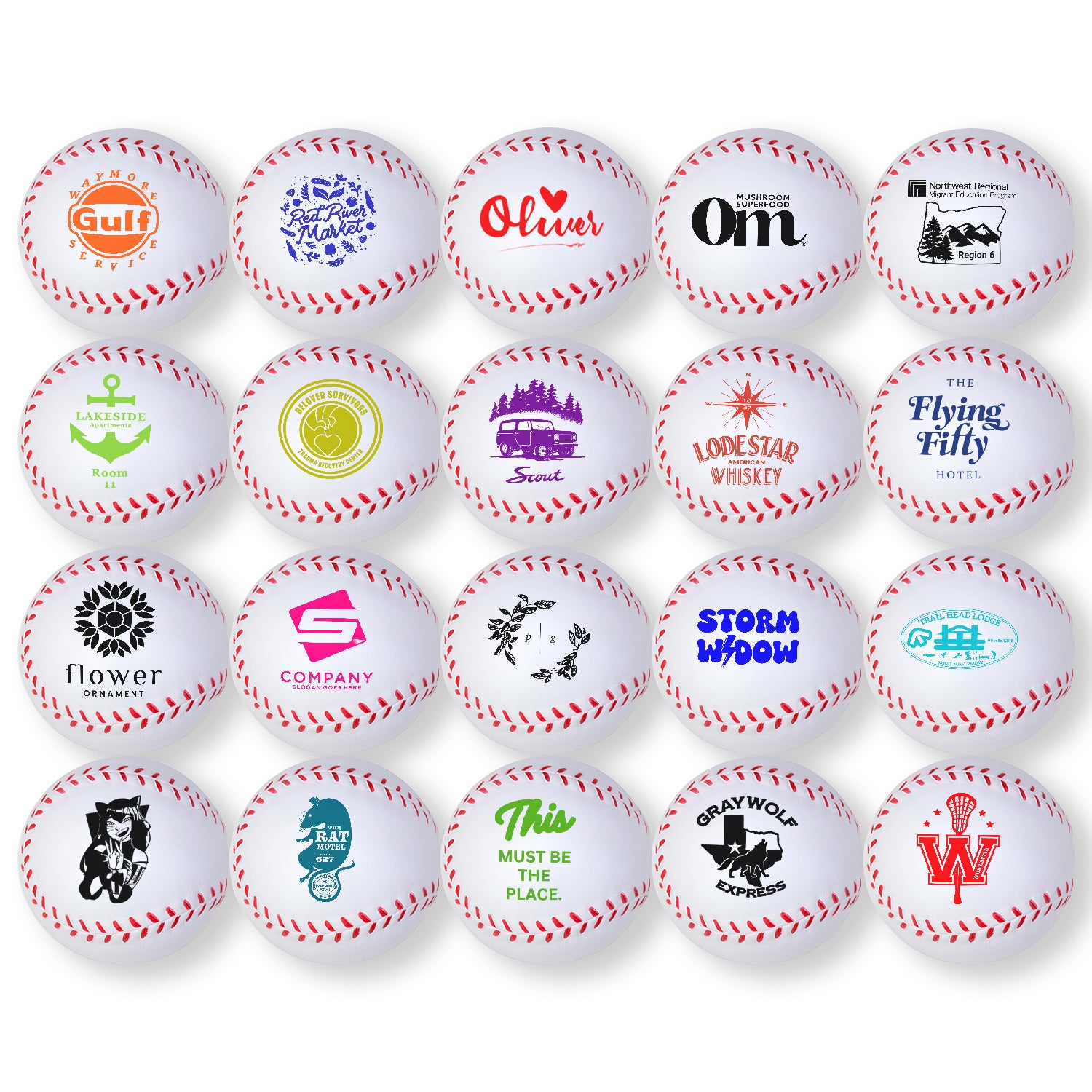 Custom Mini Sports Ball with Logo Football Baseball Stress Reliever