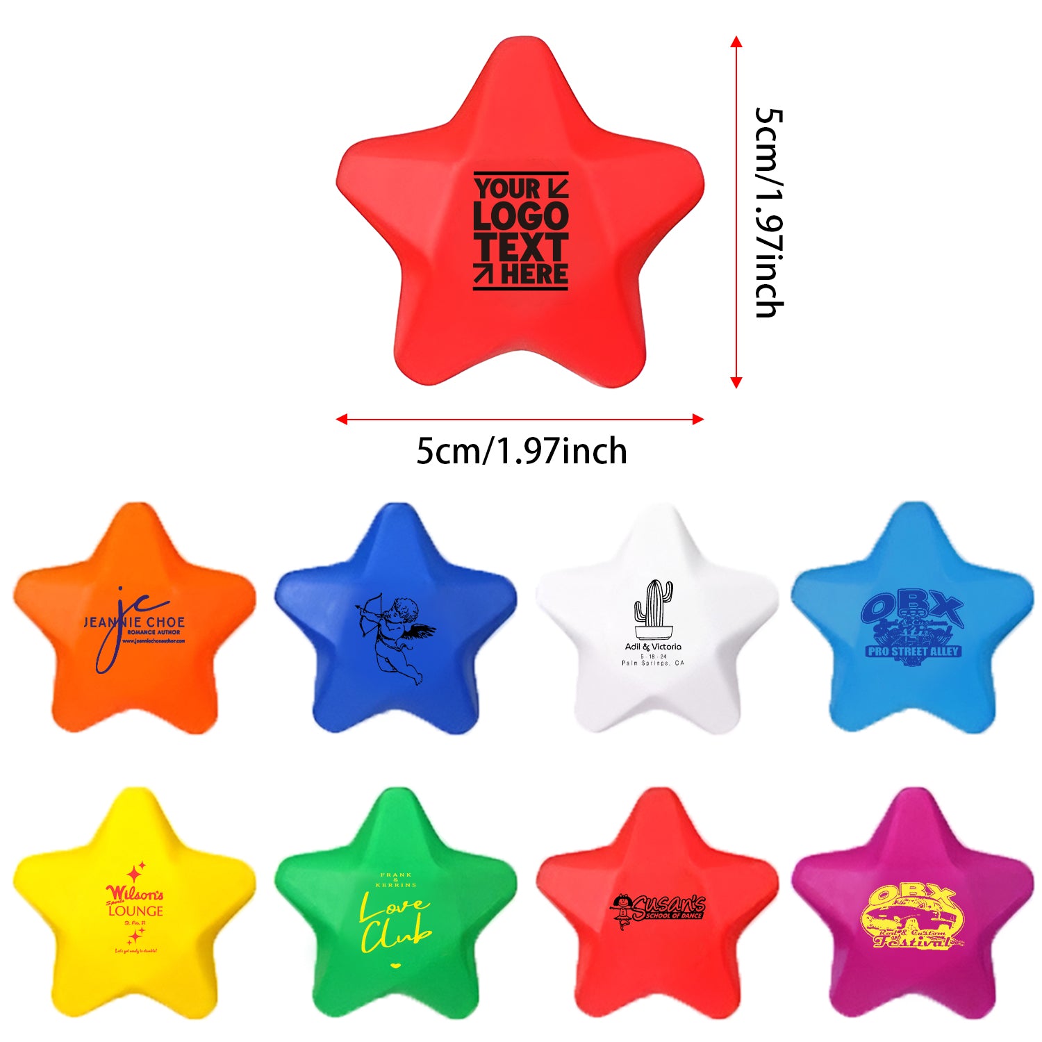 Wholesale Custom Star Shape Pu Foam Stress Reliever Ball With Your Logo