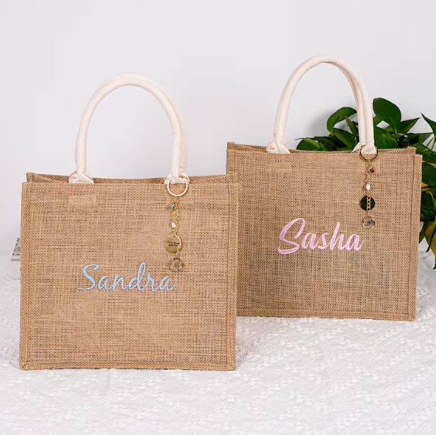 Wholesale Jute Bag with Custom Logo Burlap Tote Bags Multi-purpose Bags