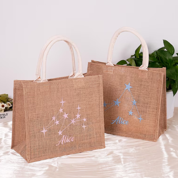 Wholesale Jute Bag with Custom Logo Burlap Tote Bags Multi-purpose Bags