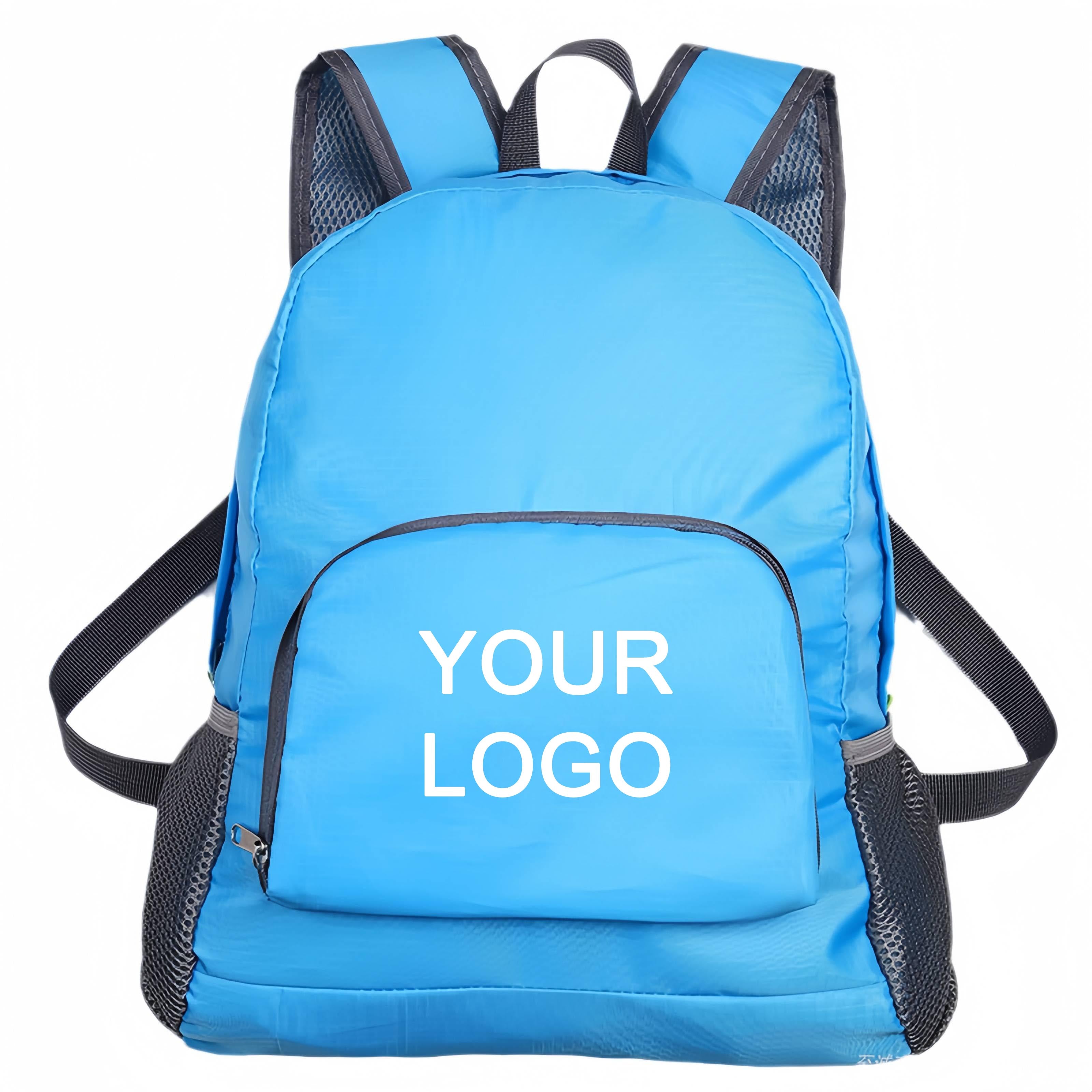 Custom Lightweight Foldable Backpack Ultralight Folding Travel Daypack Bag with Logo