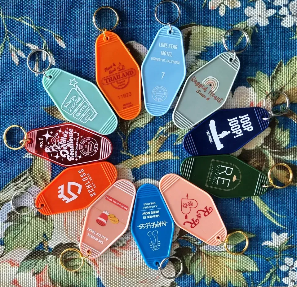 Full Color Custom Shaped Vinyl Keychains in Bulk