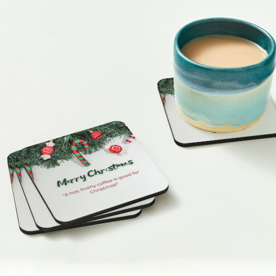 Custom Absorbent Paper Coatser Coffee Tea Beer Cup Coaster For Drink