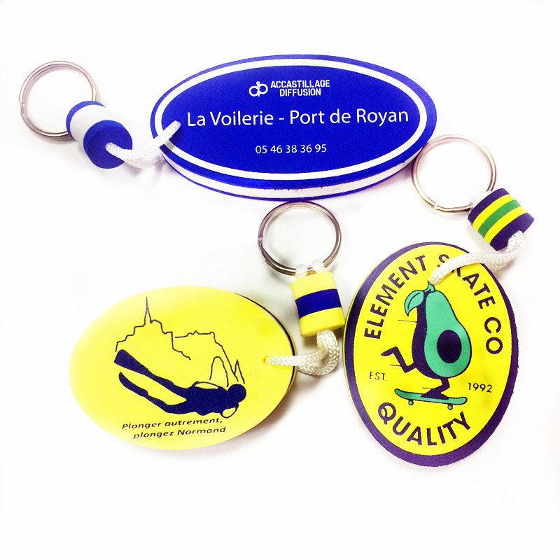 Wholesale Custom Shape Printed EVA Foam Floating Keychain with Your Logo