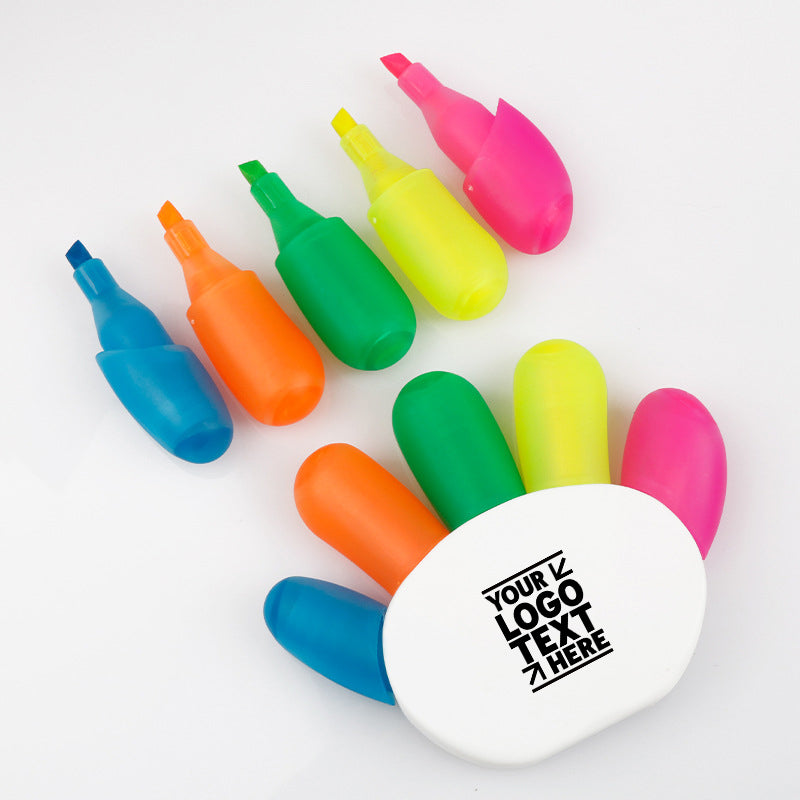 Personalised Full Color Printed Promotional Hand Shape Highlighter