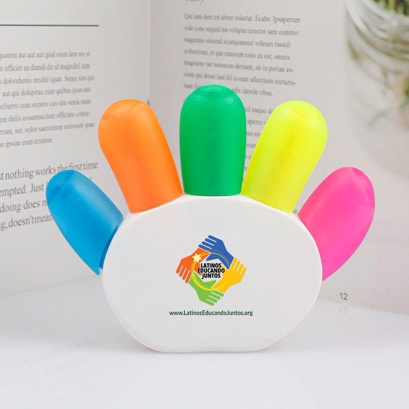 Personalised Full Color Printed Promotional Hand Shape Highlighter