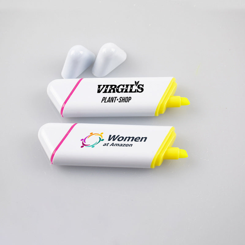 Bulk Custom Promotional Branded Duo Twin Highlighter Pen For Giveaway