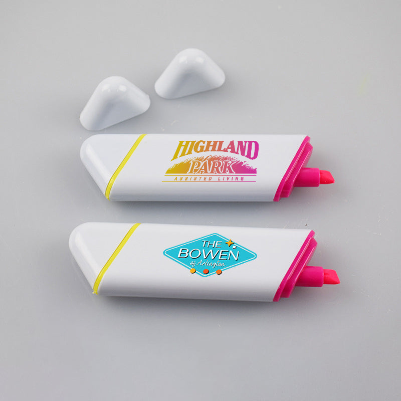 Bulk Custom Promotional Branded Duo Twin Highlighter Pen For Giveaway