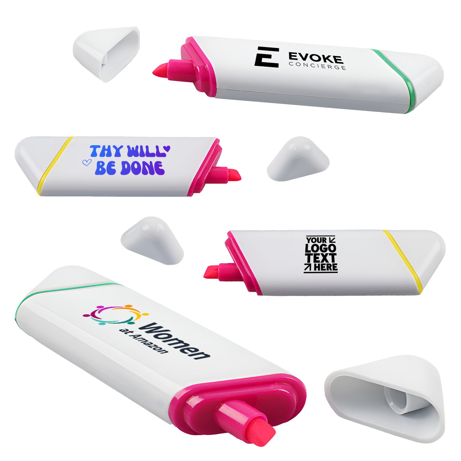 Bulk Custom Promotional Branded Duo Twin Highlighter Pen For Giveaway