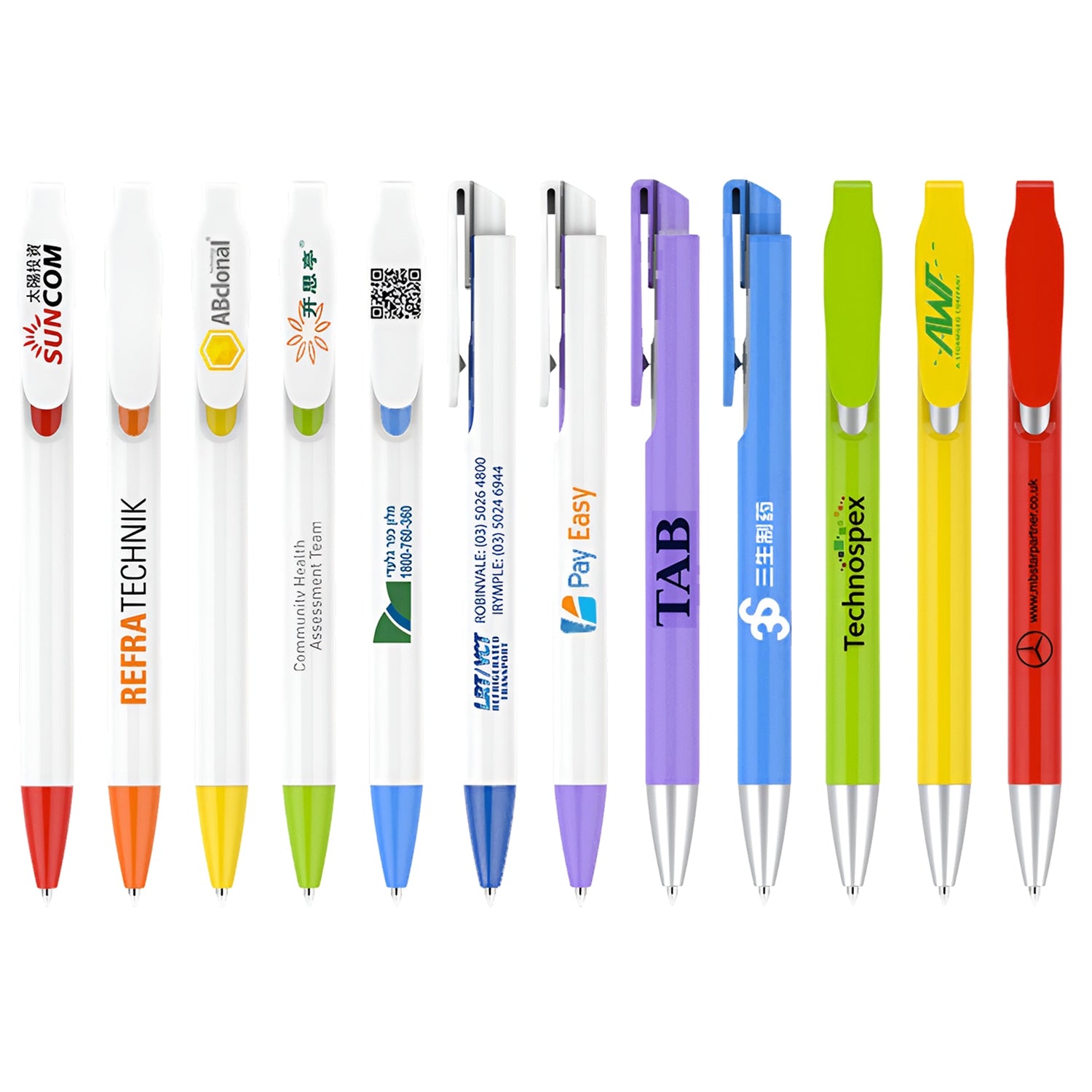 Custom Logo Colorful Pens & Personalized Pens with the Color you like