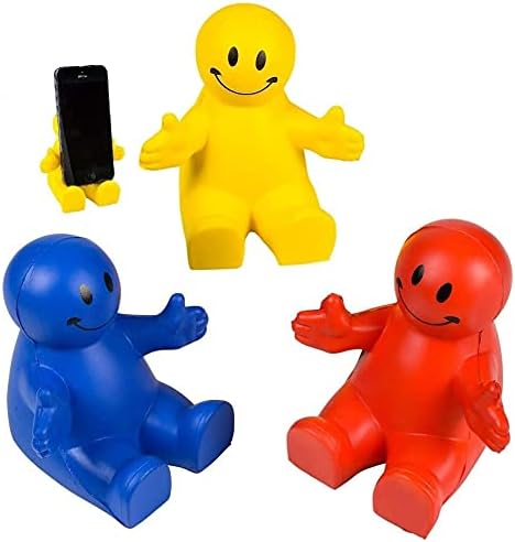 50pcs Smile Face Stress Reliever Phone Holders Happy Dude Phone Stand