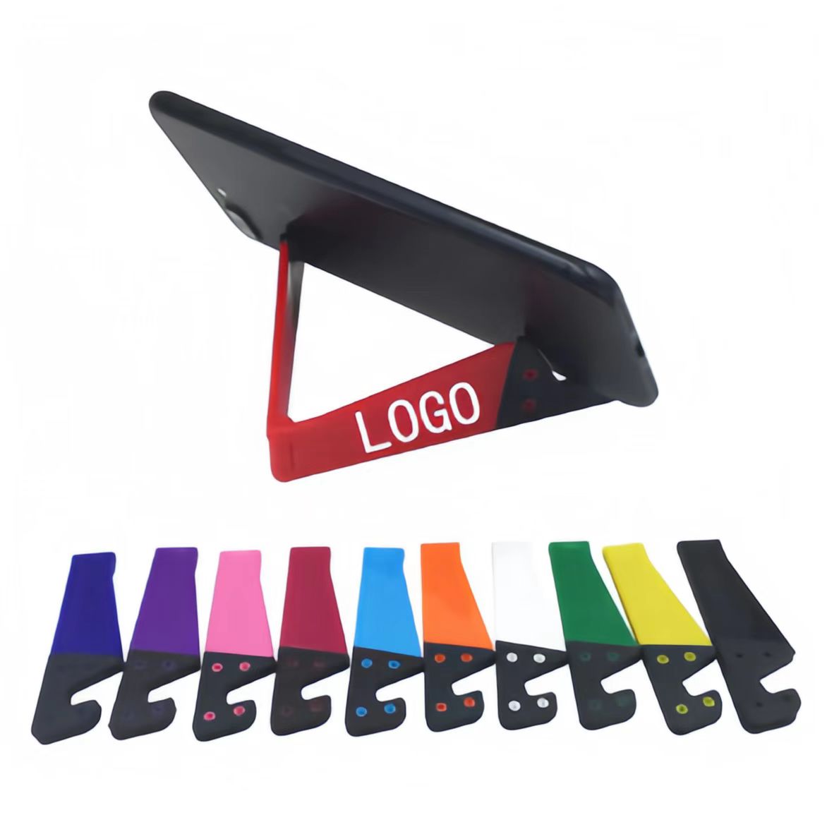 500pcs Universal V Shape Folding Adjustable Phone Holder Portable Foldable Mini Stand Holder