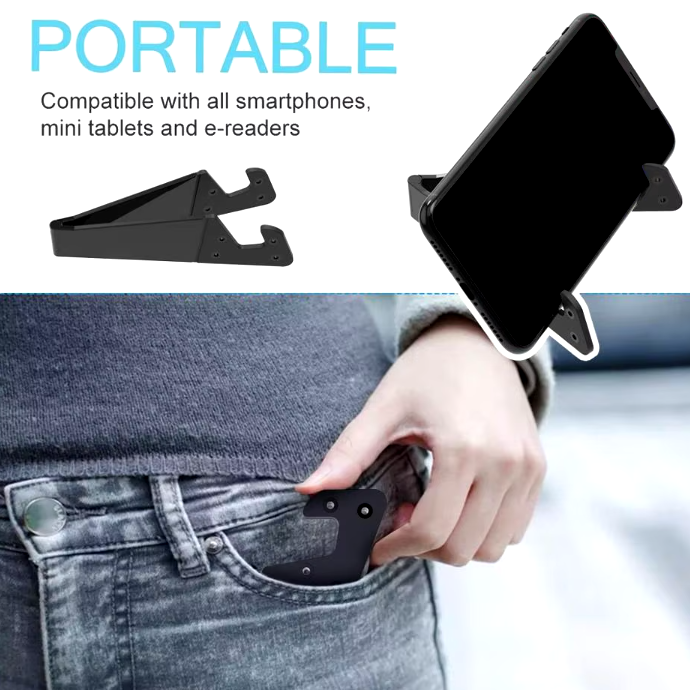 500pcs Universal V Shape Folding Adjustable Phone Holder Portable Foldable Mini Stand Holder