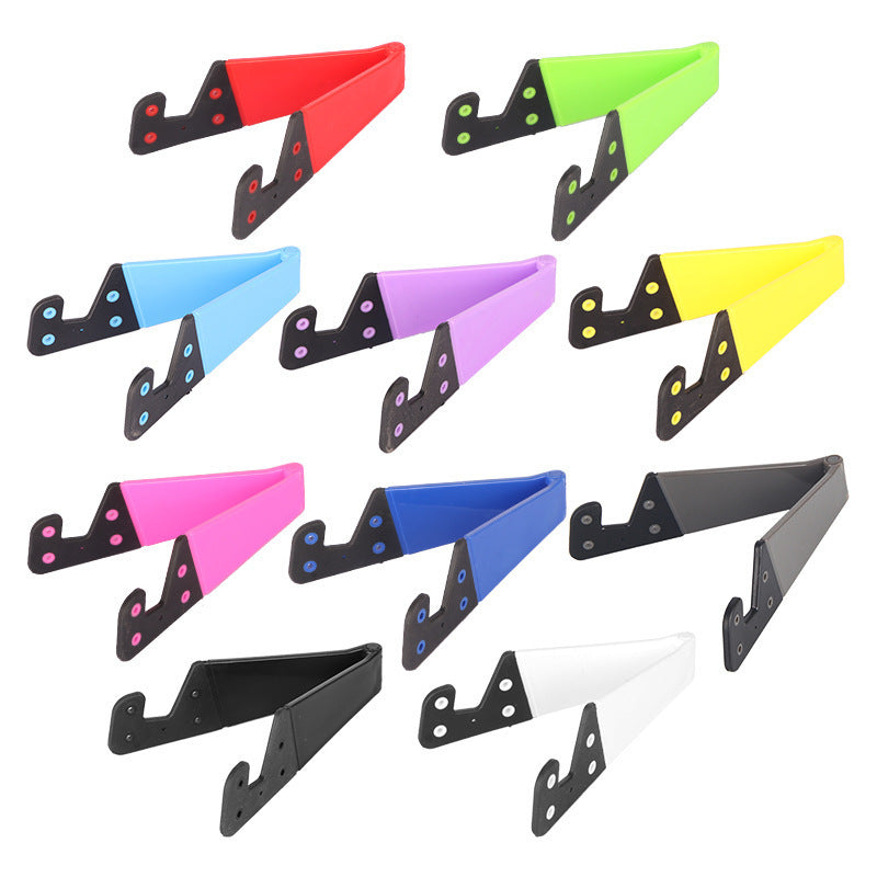 500pcs Universal V Shape Folding Adjustable Phone Holder Portable Foldable Mini Stand Holder