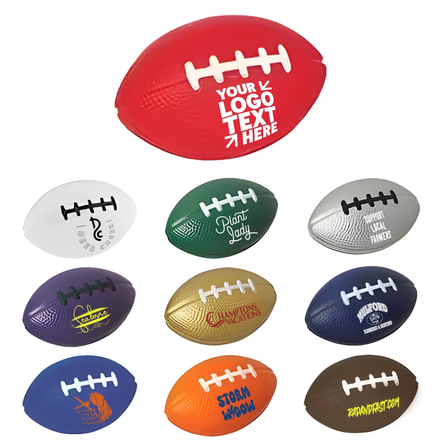 Custom Logo Stress Sports Balls Promotional Football Stress Relievers