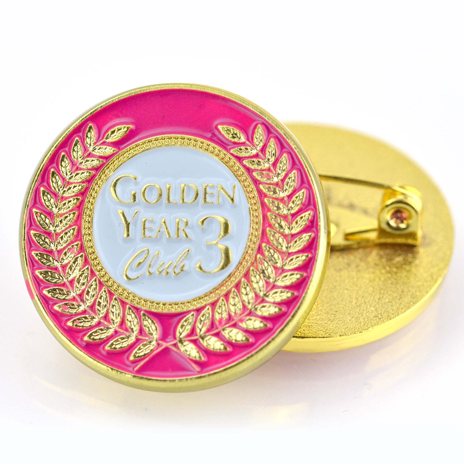 Custom Design Gold Plated Enamel Badge Lapel Pins